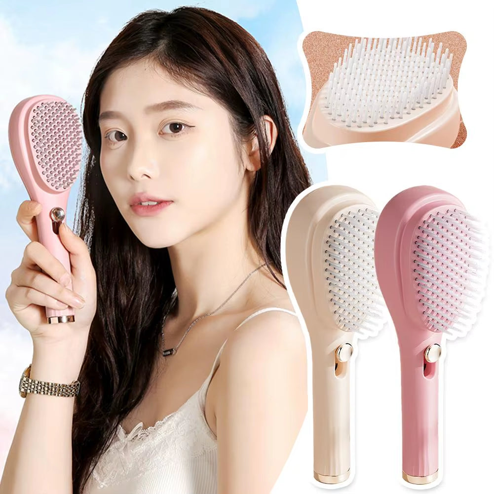 Transform Your Hair Care Routine with Our Self-Cleaning Anti-Static Massage Comb - Experience Tangle-Free Relaxation! 💆‍♀️✨